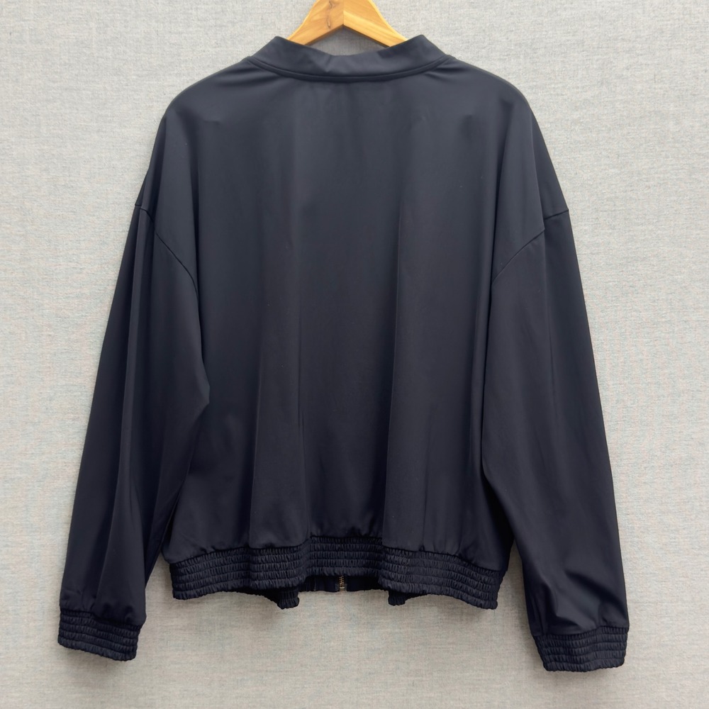 Soma Weekend Tech Knit Womens Black Bomber Jacket Full Zip Size XXL - Picture 2 of 4